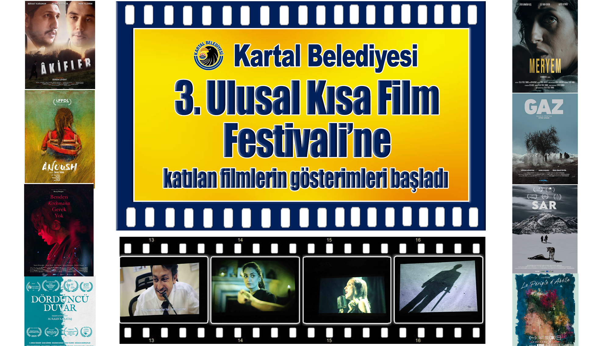Yarışma seçkisi 12 film Kartal seyircisi ile buluştu