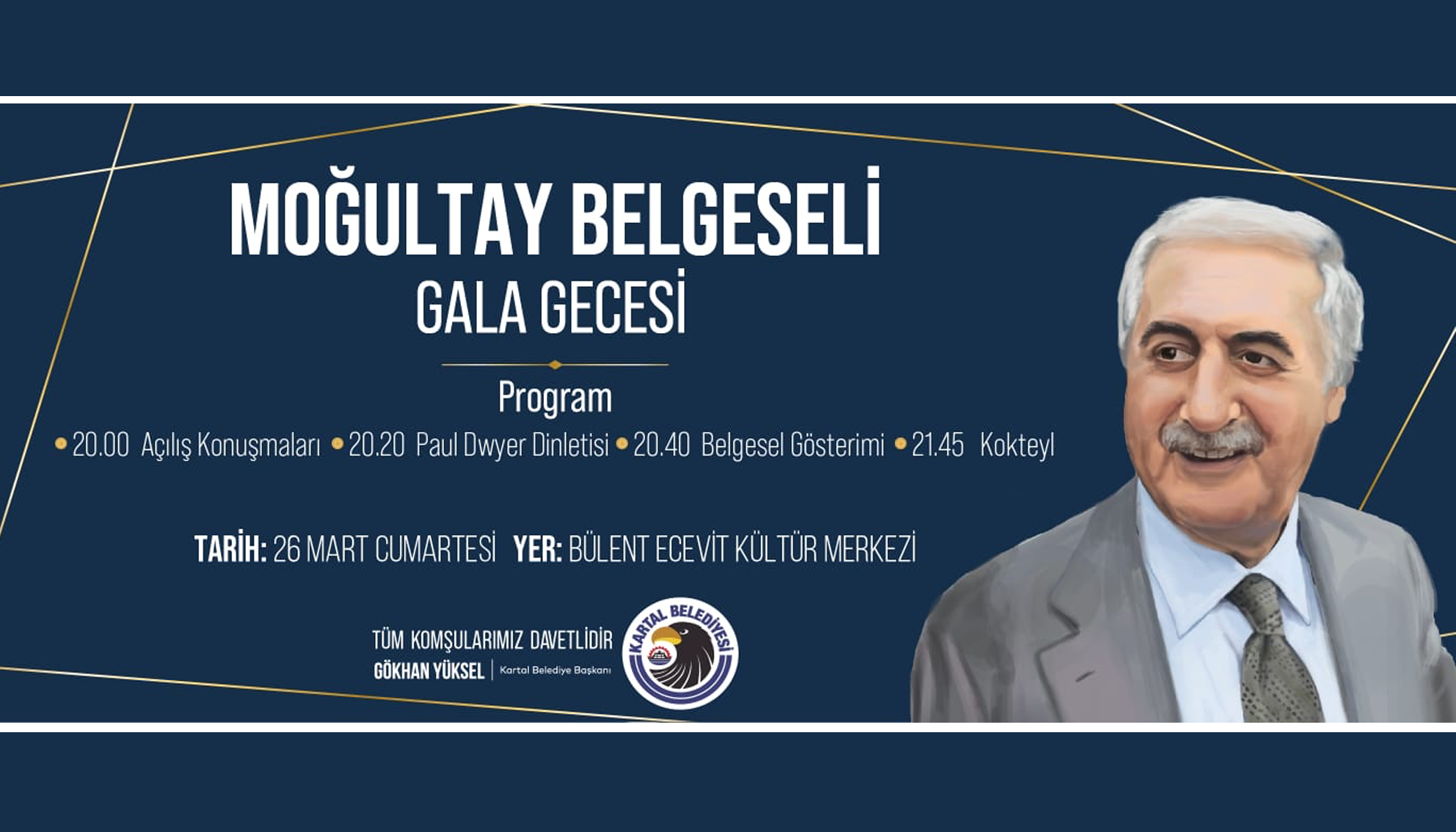 Eski Bakan Mehmet Moğultay’ı Anlatan Belgesel Filminin İlk Gösterimi Kartal’da