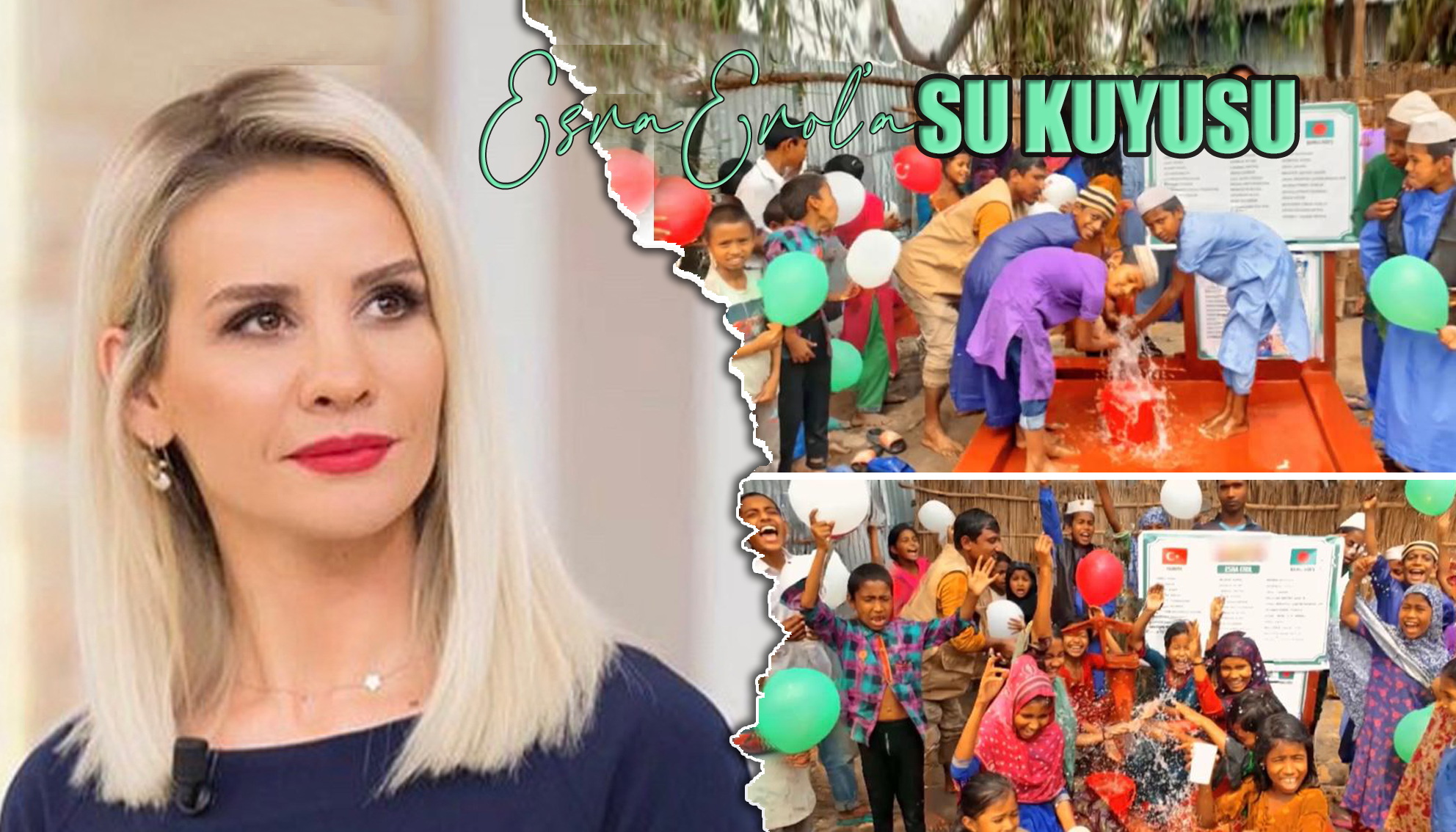 Esra Erol’a doğum gününde Bangladeş’te su kuyusu hediye edildi