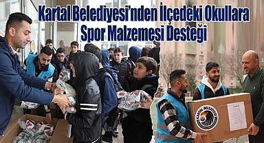 Kartal Belediyesi'nden İlçedeki Okullara Spor Malzemesi Desteği