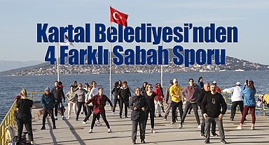 Kartal Belediyesi'nden 4 Farklı Noktada Sabah Sporu