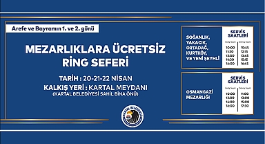 Kartal Belediyesi'nden Mezarlıklara Ücretsiz Ulaşım Hizmeti