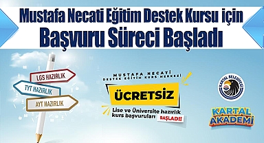 Mustafa Necati Eğitim Destek Kursu İçin Başvuru Süreci Başladı
