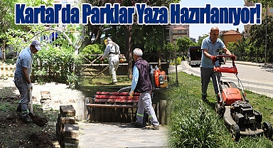 Kartal'ın Parkları Yaza Hazırlanıyor