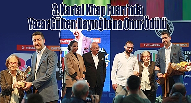 3. Kartal Kitap Fuarı'nda Yazar Gülten Dayıoğlu'na Onur Ödülü