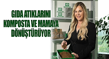 Gıda atıklarını komposta ve mamaya dönüştürüyor