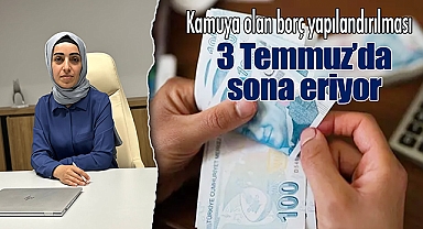 Kamuya olan borç yapılandırılması 3 Temmuz'da sona eriyor