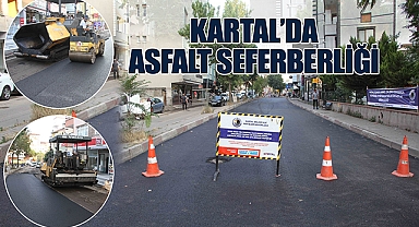 Kartal'da asfalt seferberliği devam ediyor