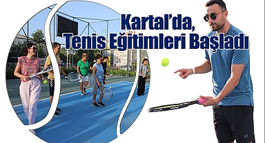 Kartal'da, Tenis Eğitimleri Başladı 