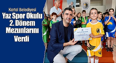 Kartal Belediyesi Yaz Spor Okulu 2. Dönem Mezunlarını Verdi