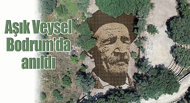 Aşık Veysel, aramızdan ayrılışının 50. yılında 25 bin avuç toprakla Bodrum'da anıldı