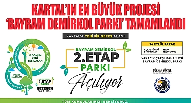 Park İkinci Etapla Birlikte Tamamen Hizmete Açılıyor