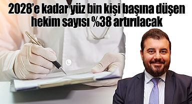 2028'e kadar yüz bin kişi başına düşen hekim sayısı %38 artırılacak