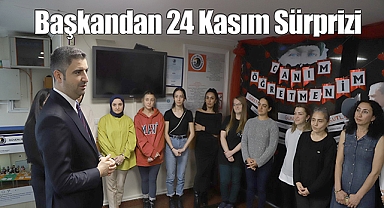 Başkan Gökhan Yüksel'den Kreş Öğretmenlerine 24 Kasım Sürprizi