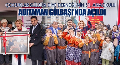 Çocuklar Gülsün Diye Derneği'nin 51. Anaokulu Gölbaşı'nda açıldı