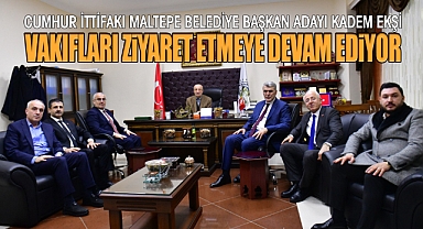 Cumhur İttifakı Maltepe Belediye Başkan Adayı Kadem Ekşi Vakıfları Ziyaret Etmeye Devam Ediyor