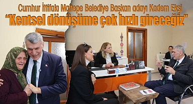 Cumhur İttifakı AK Parti Maltepe Belediye Başkan Adayı Kadem Ekşi'den muhtarlık ziyareti