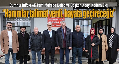  Cumhur İttifakı AK Parti Maltepe Belediye Başkan Adayı Kadem Ekşi 