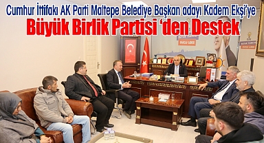 Cumhur İttifakı AK Parti Maltepe Belediye Başkan Adayı Kadem Ekşi'ye BBP'den destek