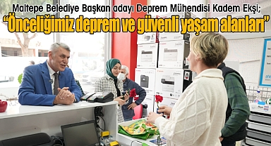 Cumhur İttifakı Maltepe Belediye Başkan Adayı Kadem Ekşi, esnaf ziyaretlerini sürdürdü