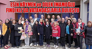 Esin Köymen ve Dilek İmamoğlu Fındıklı'da vatandaşlarla buluştu