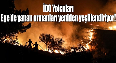 İDO Yolcuları Ege'de yanan ormanları yeniden yeşillendiriyor!