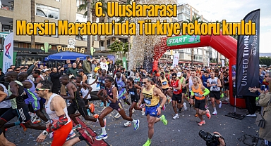 6. Uluslararası Mersin Maratonu'nda Türkiye rekoru kırıldı