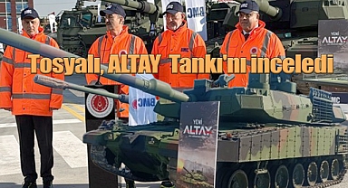 Başkan Görgün ve BMC Yönetim Kurulu Başkanı Tosyalı, ALTAY Ana Muharebe Tankı'nı inceledi