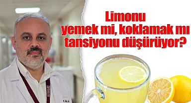 Limonu yemek mi, koklamak mı tansiyonu düşürüyor?