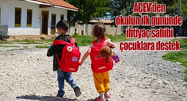 AÇEV'den okulun ilk gününde ihtiyaç sahibi çocuklara destek