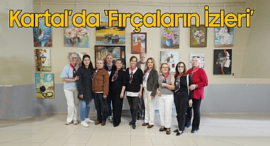 Kartal'da 'Fırçaların İzleri' Karma Resim Sergisi Açıldı